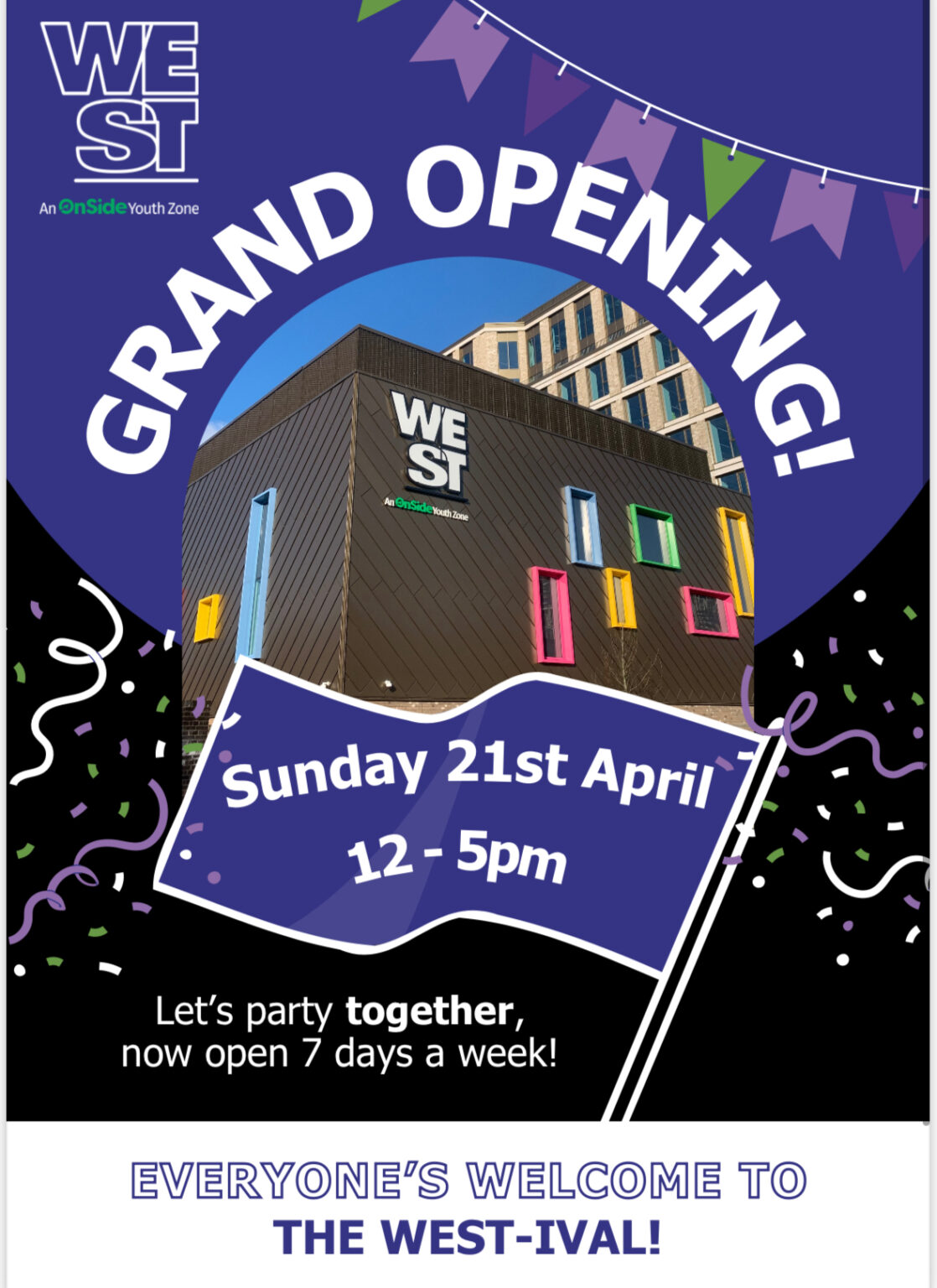 WEST set for Grand Opening - WEST Youth Zone